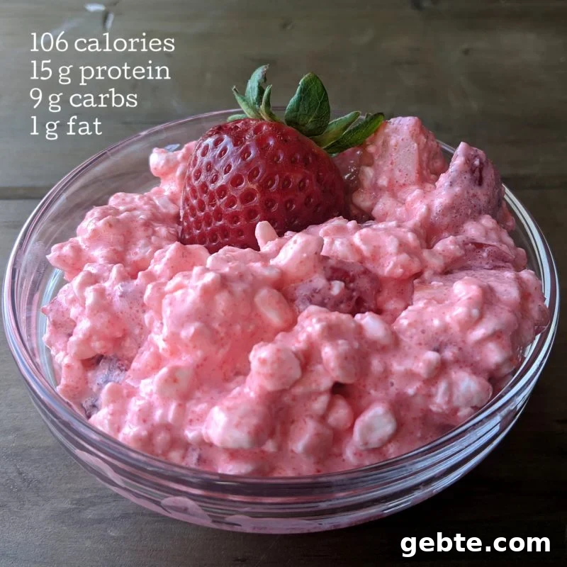 high protein pink salad with nutrition info