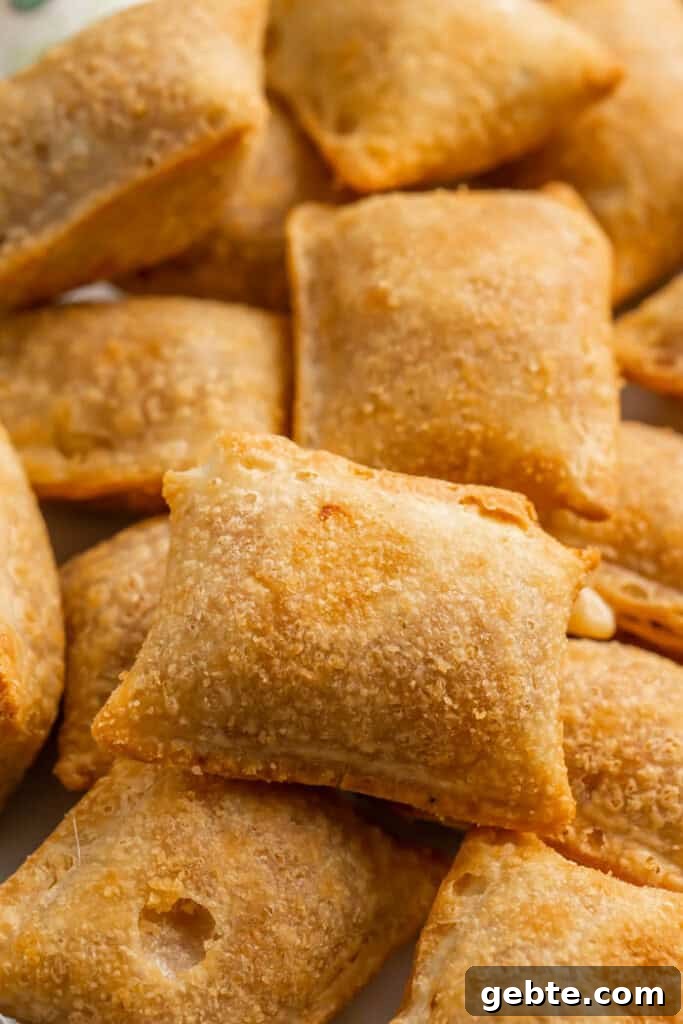 Close up of pizza rolls