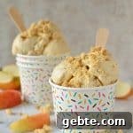 delicious apple crumble/pie ice cream