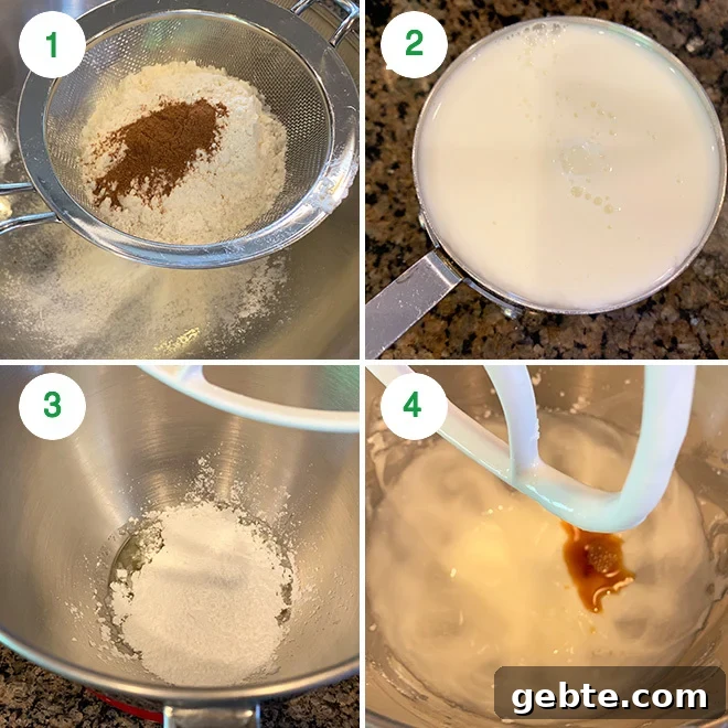 step by step picture collage of making eggless chocolate chip cake