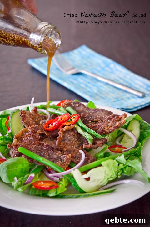 Crisp Korean Beef Salad