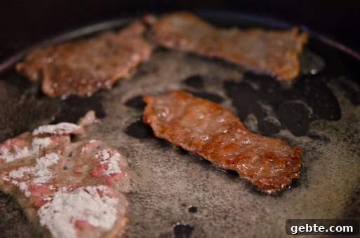 Fry beef