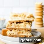Oreo Cheesecake Bars made with Golden Oreos