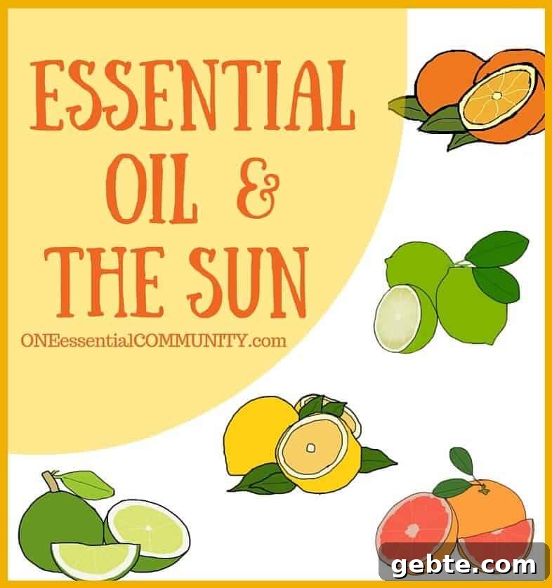 which essential oils are phototoxic, which citrus oils are NOT phototoxic, and how to safely use phototoxic essential oils even when your skin will be exposed to the sun