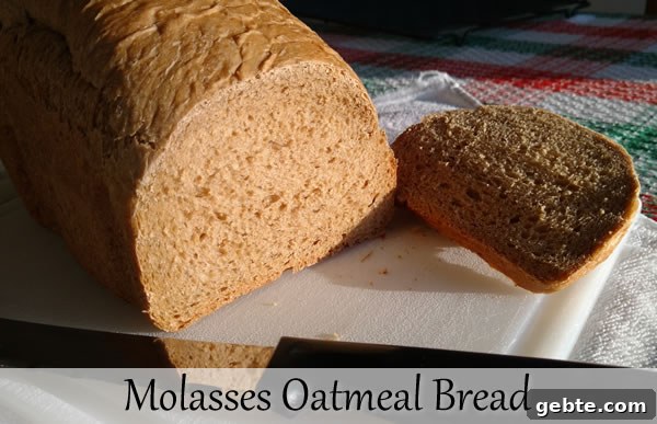 Oatmeal Bread Recipe for Bread Machines: Soft, Nutty Loaf 4 Molasses Oatmeal Bread