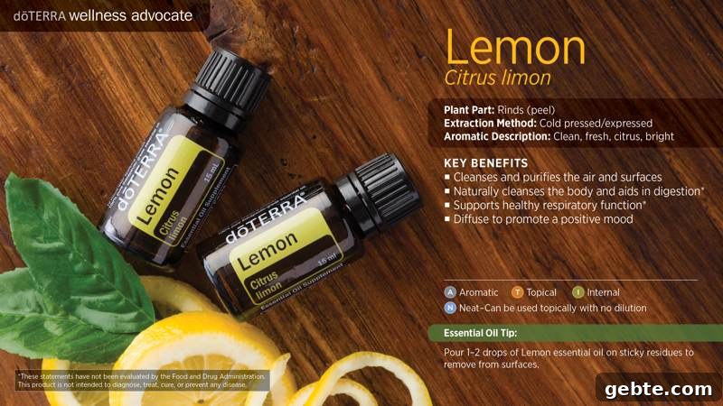 doTERRA Lemon Oil Key Benefits and Uses