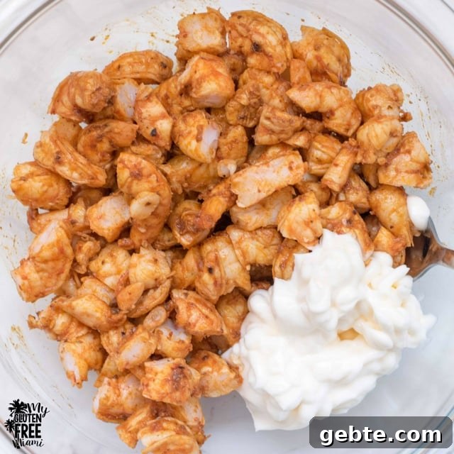 Chipotle shrimp salad ingredients