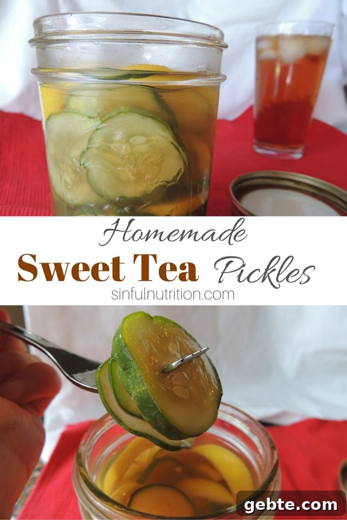 Sweet Tea Pickles Recipe: How to Make Tangy Homemade Pickles 2 Sweet Tea Pickles - A unique recipe with the taste of Southern sweet tea flavor in every briny bite. No canning required!