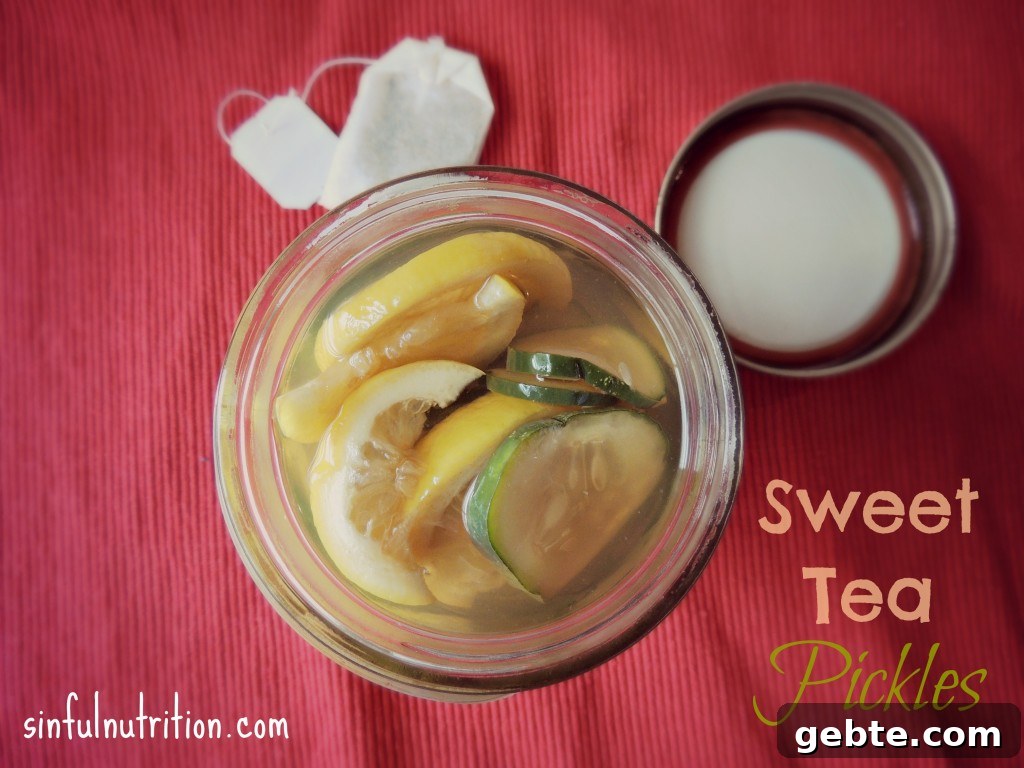 Sweet Tea Pickles Recipe: How to Make Tangy Homemade Pickles 5 Sweet Tea Pickles - A unique recipe with the taste of Southern sweet tea flavor in every briny bite. No canning required!