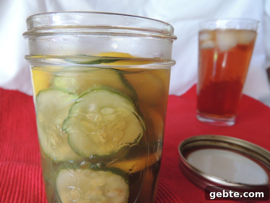 Sweet Tea Pickles Recipe: How to Make Tangy Homemade Pickles 6 Sweet Tea Pickles - A unique recipe with the taste of Southern sweet tea flavor in every briny bite. No canning required!
