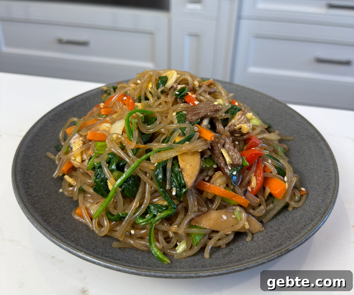Japchae: Authentic Korean Glass Noodles Recipe and Serving Tips 2 img 4849 1