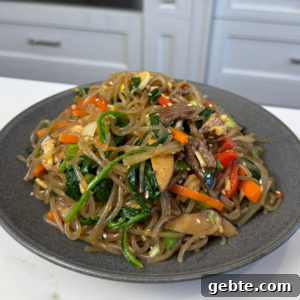 Japchae: Authentic Korean Glass Noodles Recipe and Serving Tips 6 img 4849 5