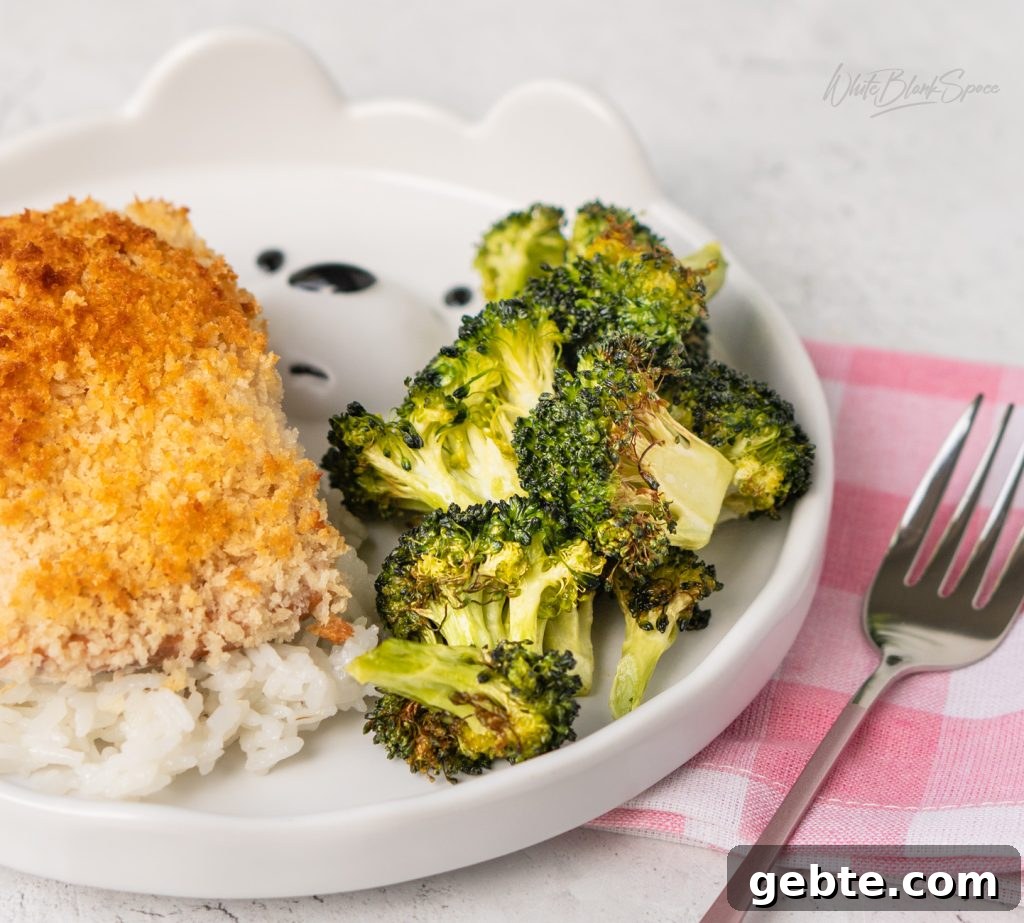 Crispy Air Fryer Broccoli Recipe in Minutes 2 air fryer broccoli served with salmon