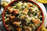 Italian-Style Stuffing Recipe with Herbs and Pancetta