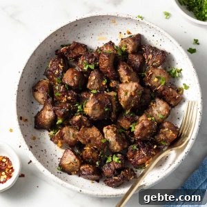 steak bites done in the air fryer