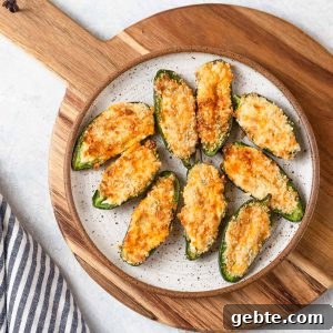 air fryer jalapeno poppers on a plate