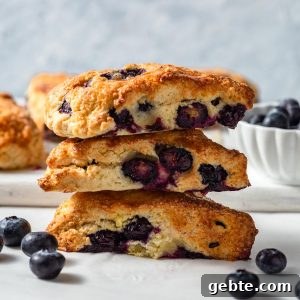 air fryer blueberry scones