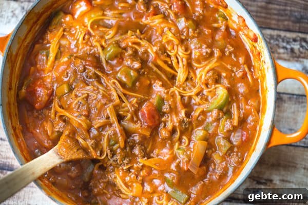 One Pot Weeknight Spaghetti