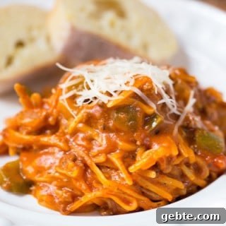 One Pot Weeknight Spaghetti