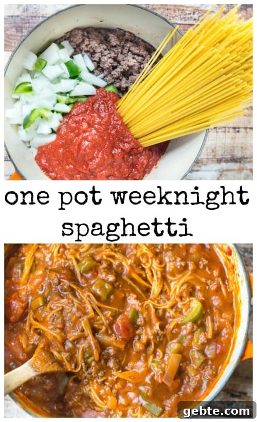 One Pot Weeknight Spaghetti