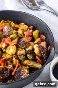 Brussel Sprouts in a Cast Iron