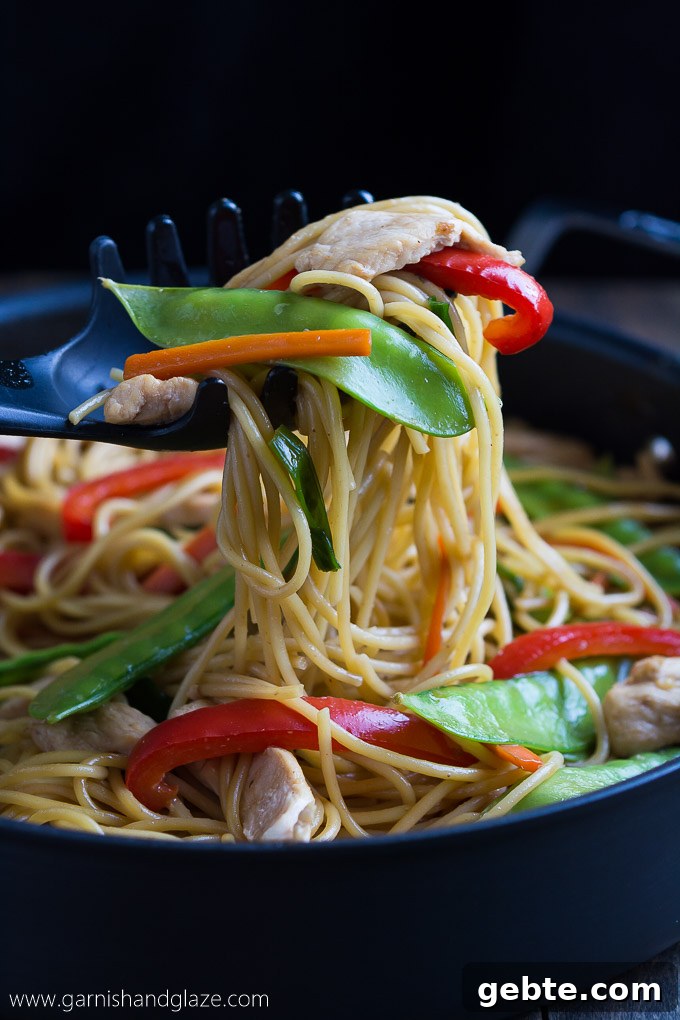 Take 20 minutes to toss this Chicken Lo Mein together to enjoy with your family.