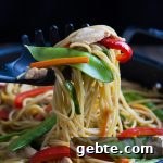 Take 20 minutes to toss this Chicken Lo Mein together to enjoy with your family.