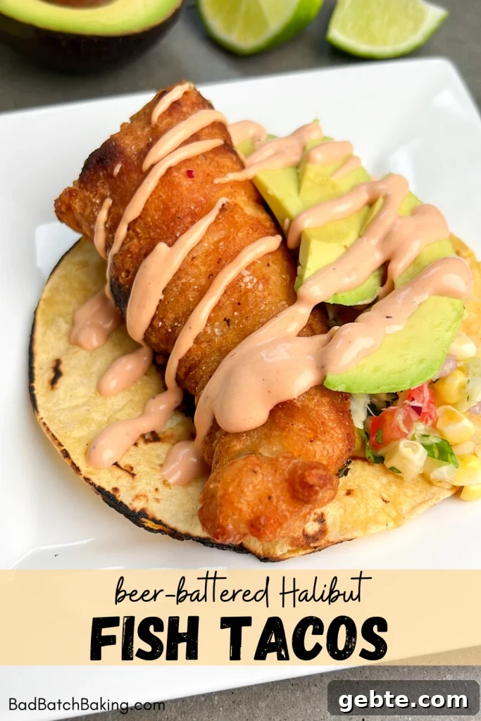 Halibut Tacos with Old Bay Crema and Citrus Slaw 4 Halibut Fish Tacos