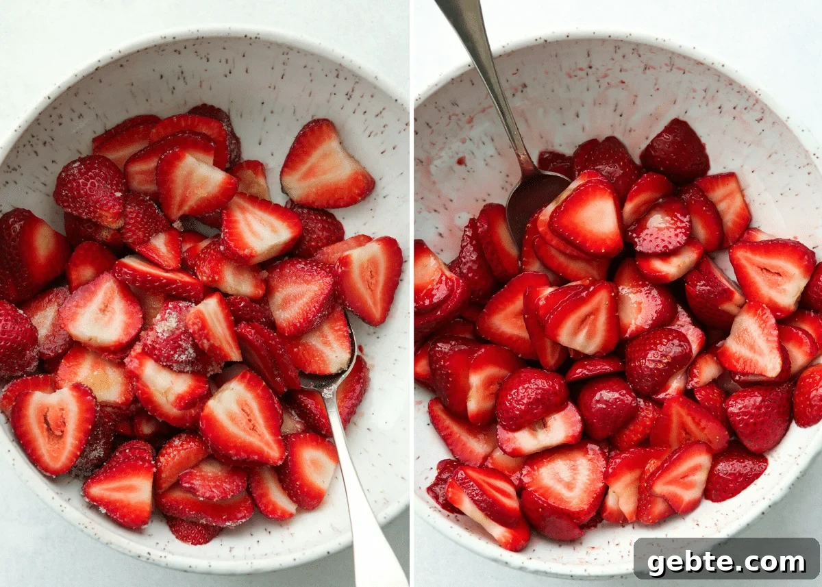 macerated strawberries