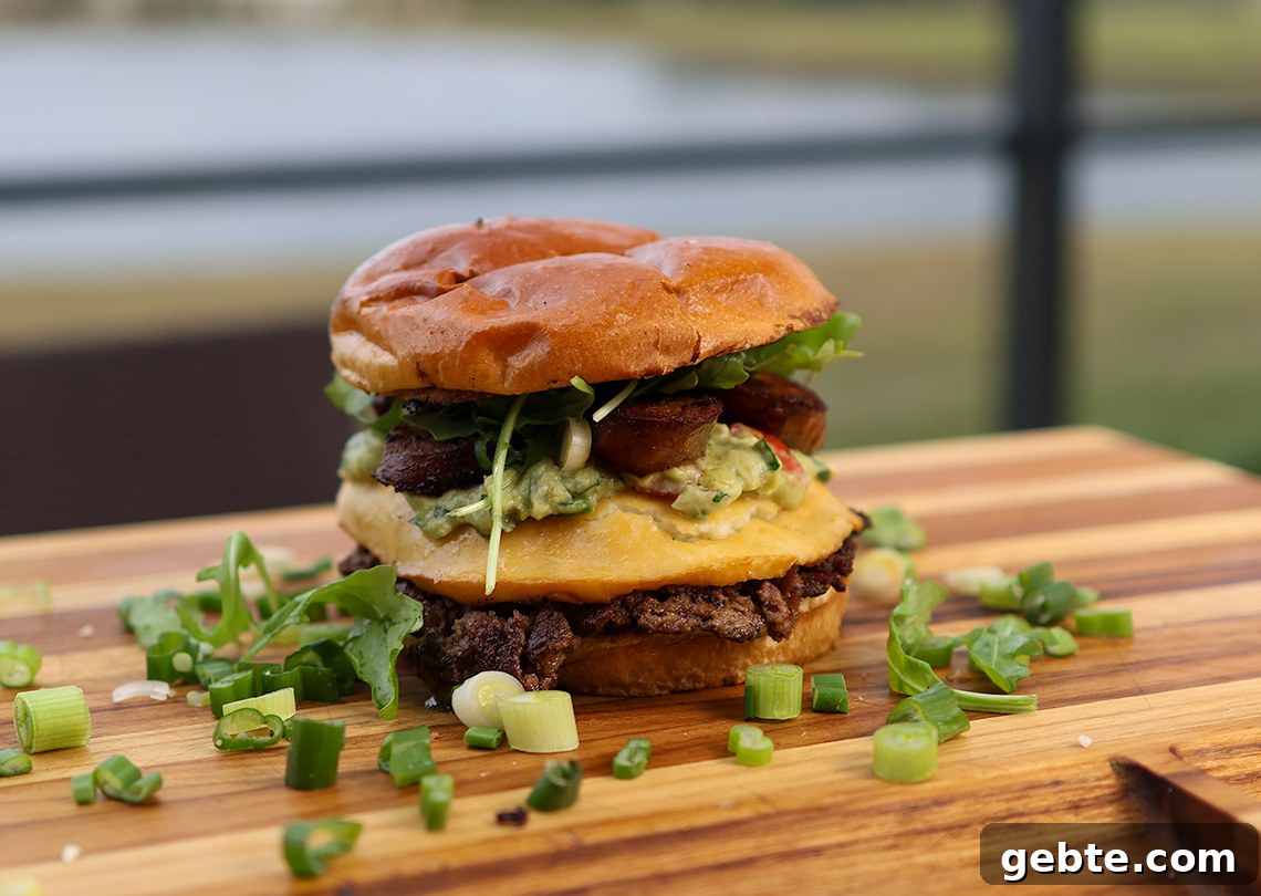 Woodfire Smoked Chorizo Avocado Burger Featured
