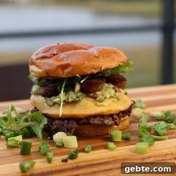 Woodfire Smoked Chorizo Avocado Burger Featured