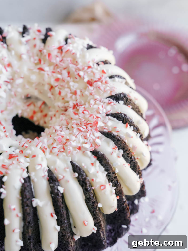 chocolate peppermint bundt