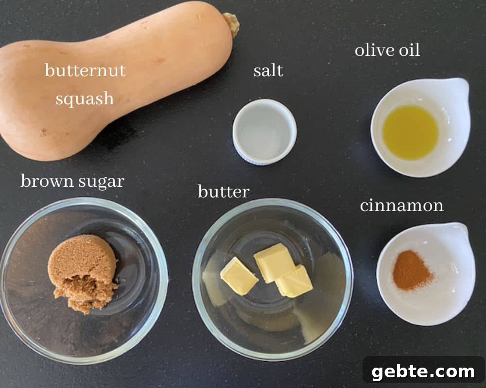 air fryer butternut squash ingredients