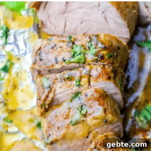 Sliced Baked Ranch Pork Tenderloin