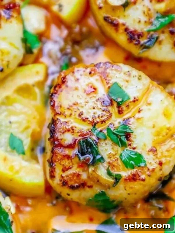 Pan seared scallop