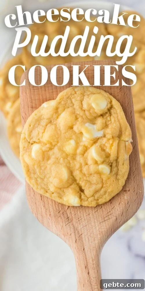 picture of cheesecake pudding cookies on a plate