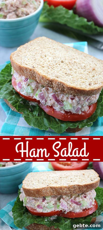 Ham Salad - a great use for your leftover Holiday ham. Perfect for making sandwiches or wraps.