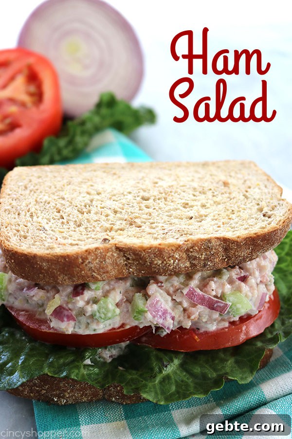 Ham Salad - a great use for your leftover Holiday ham. Perfect for making sandwiches or wraps.