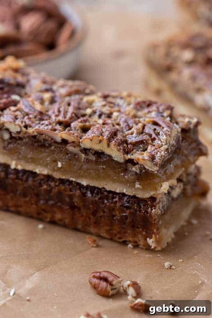 Easy pecan pie bars