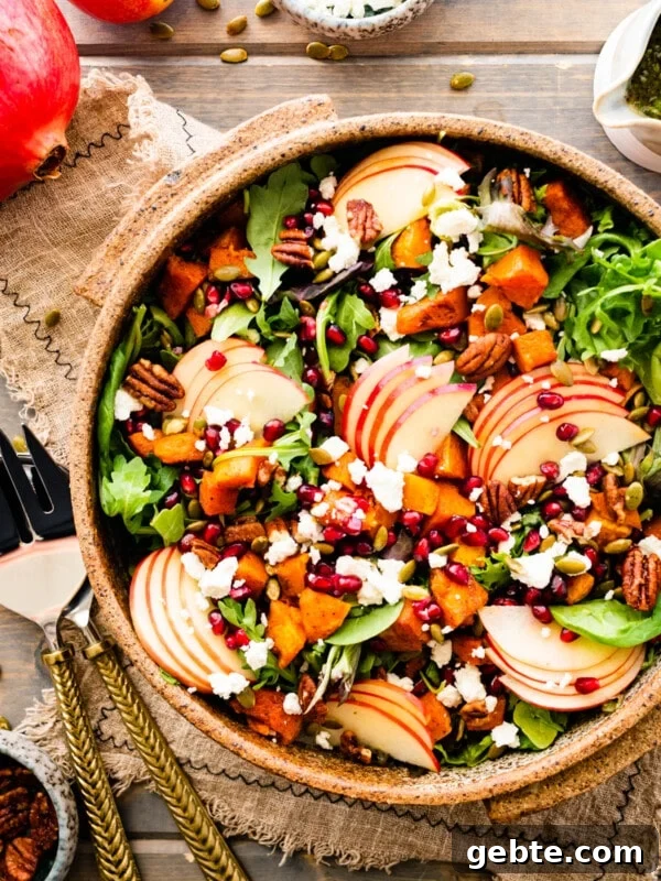 Hearty Turkey Shepherd's Pie Recipe for Comforting Weeknight Dinners 19 Bright fall harvest salad in a large bowl.