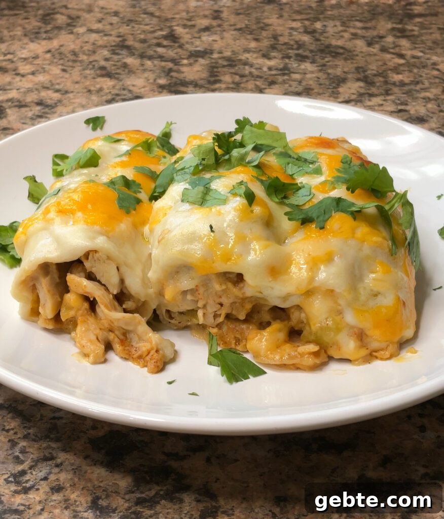White Chicken Enchiladas