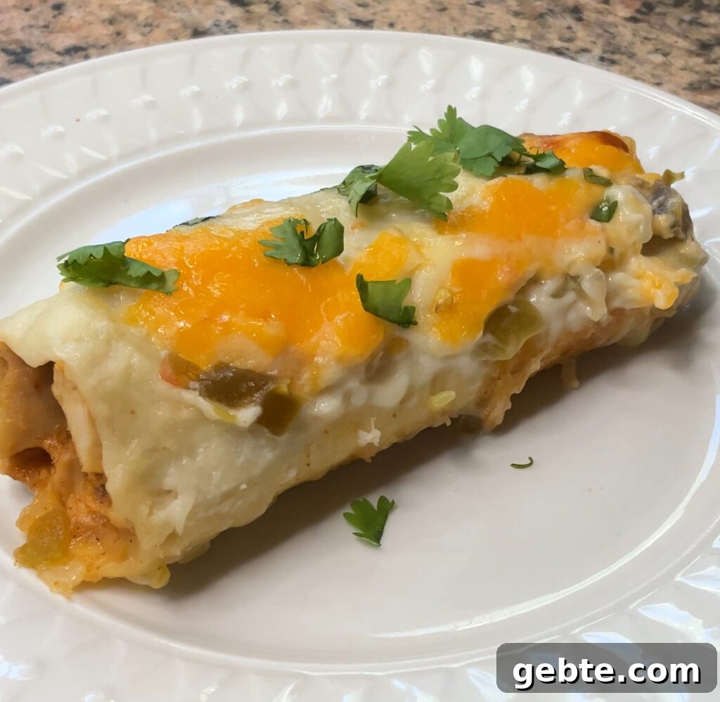 White Chicken Enchiladas