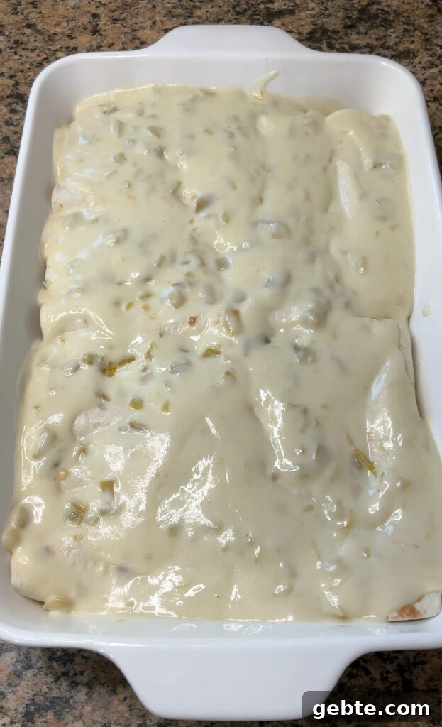 White Chicken Enchiladas