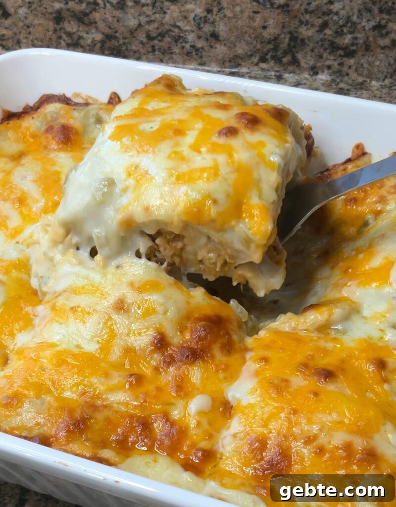 White Chicken Enchiladas