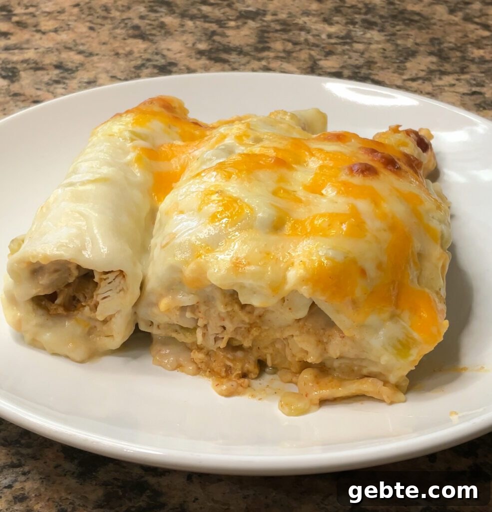 White Chicken Enchiladas