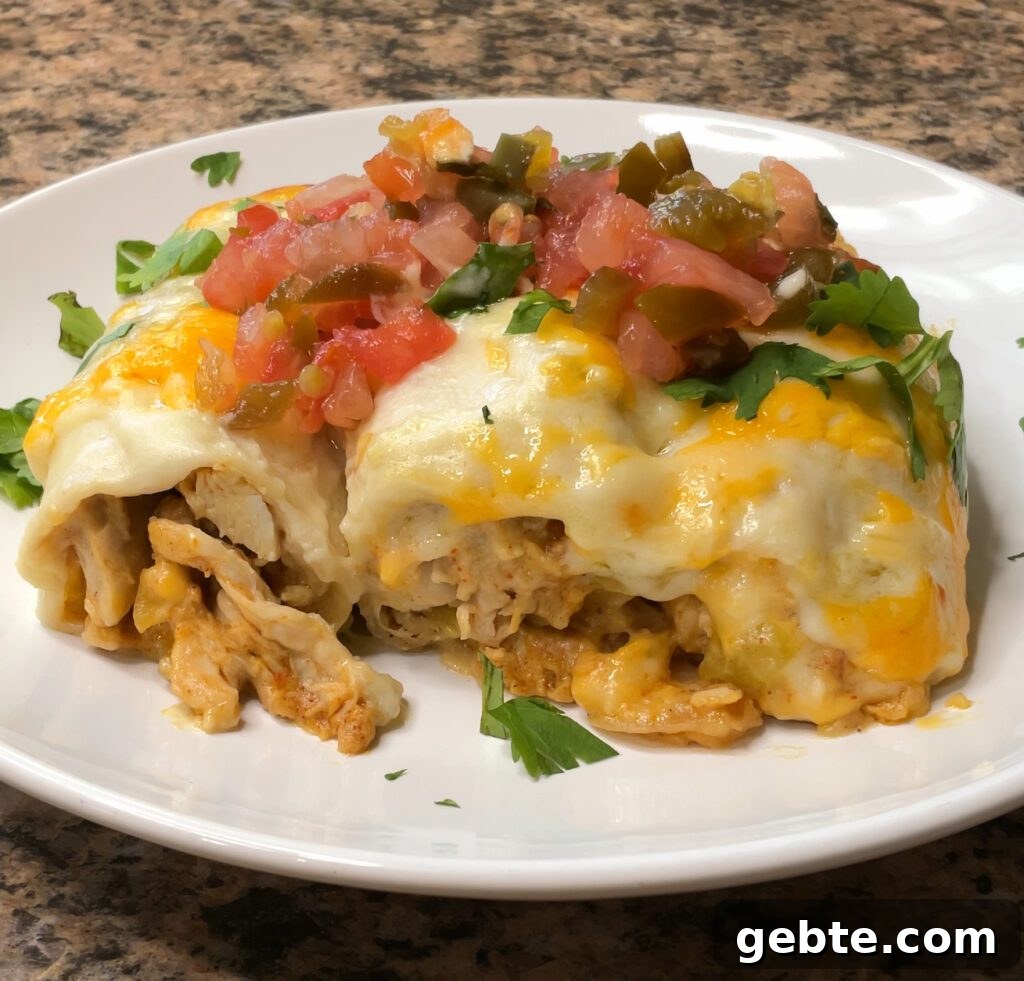 White Chicken Enchiladas