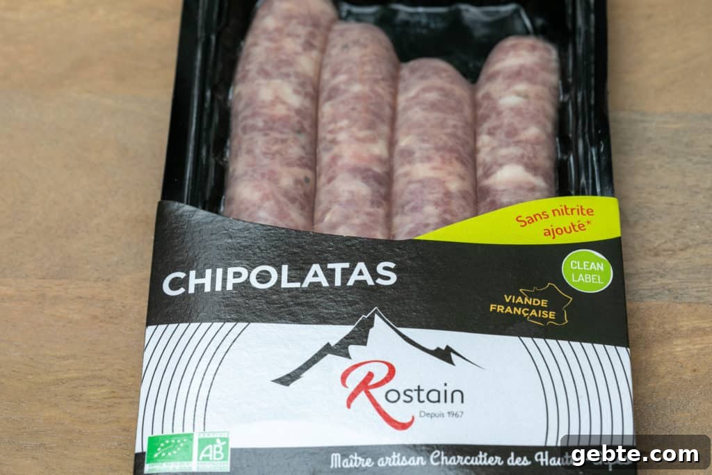 package of chipolatas