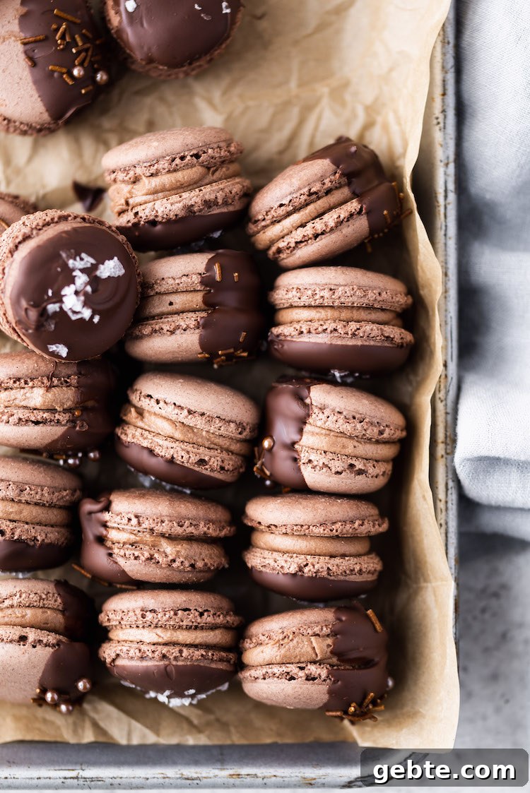 resting macarons