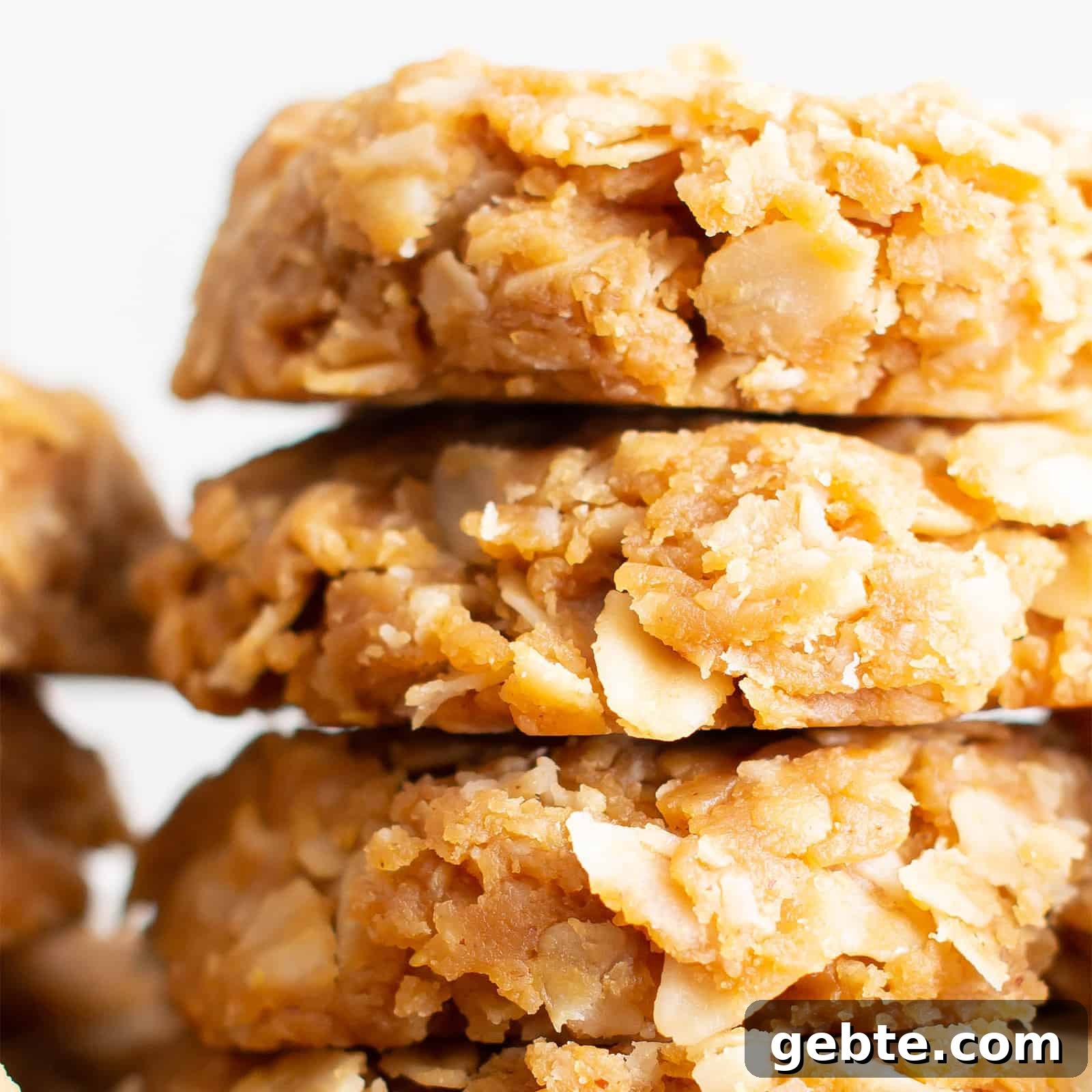 3 ingredient No Bake Peanut Butter Oatmeal Cookies