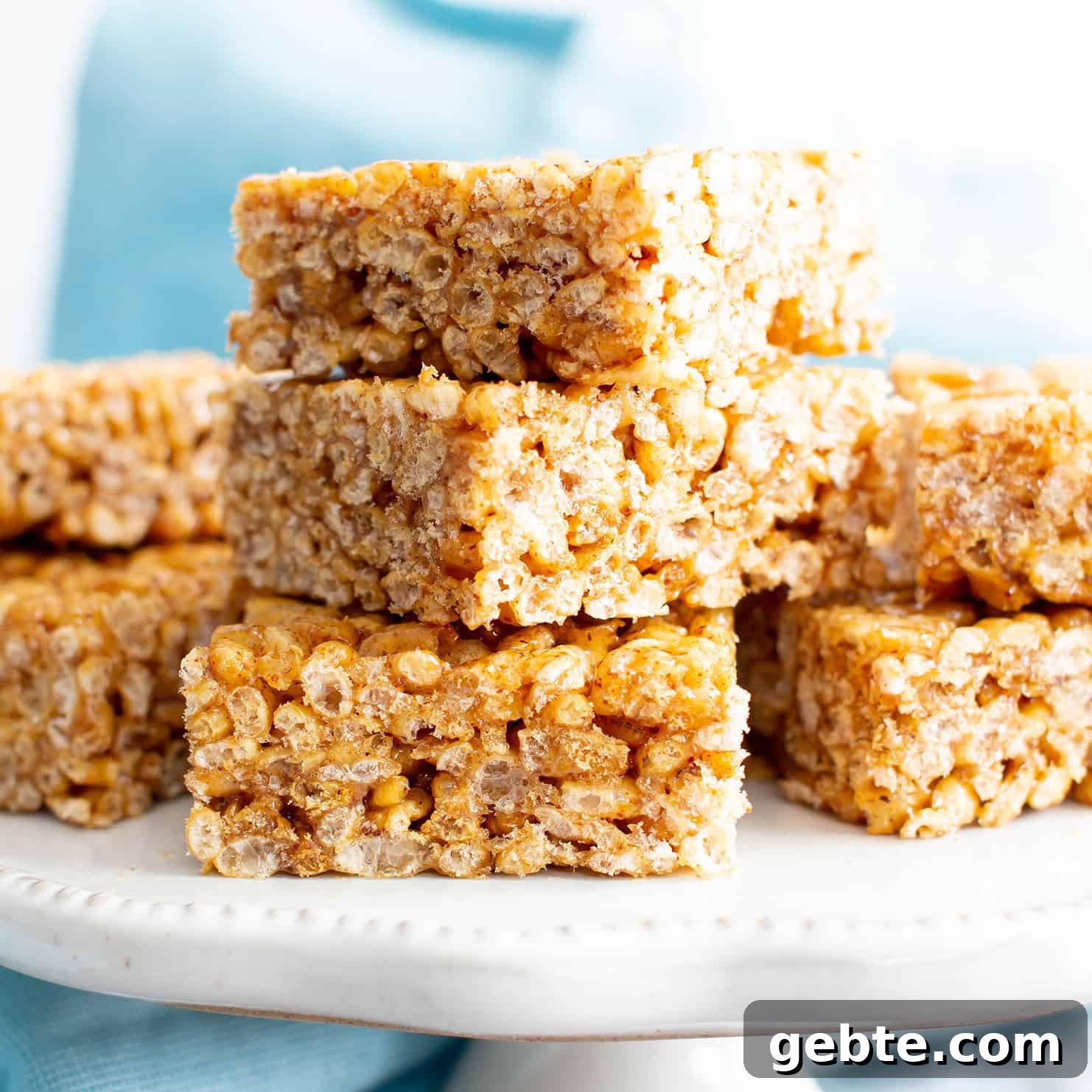 healthy rice krispie treats featured image